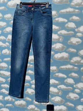CECIL Denim Evo Medium Wash Straight Leg Jeans Size 28x30
